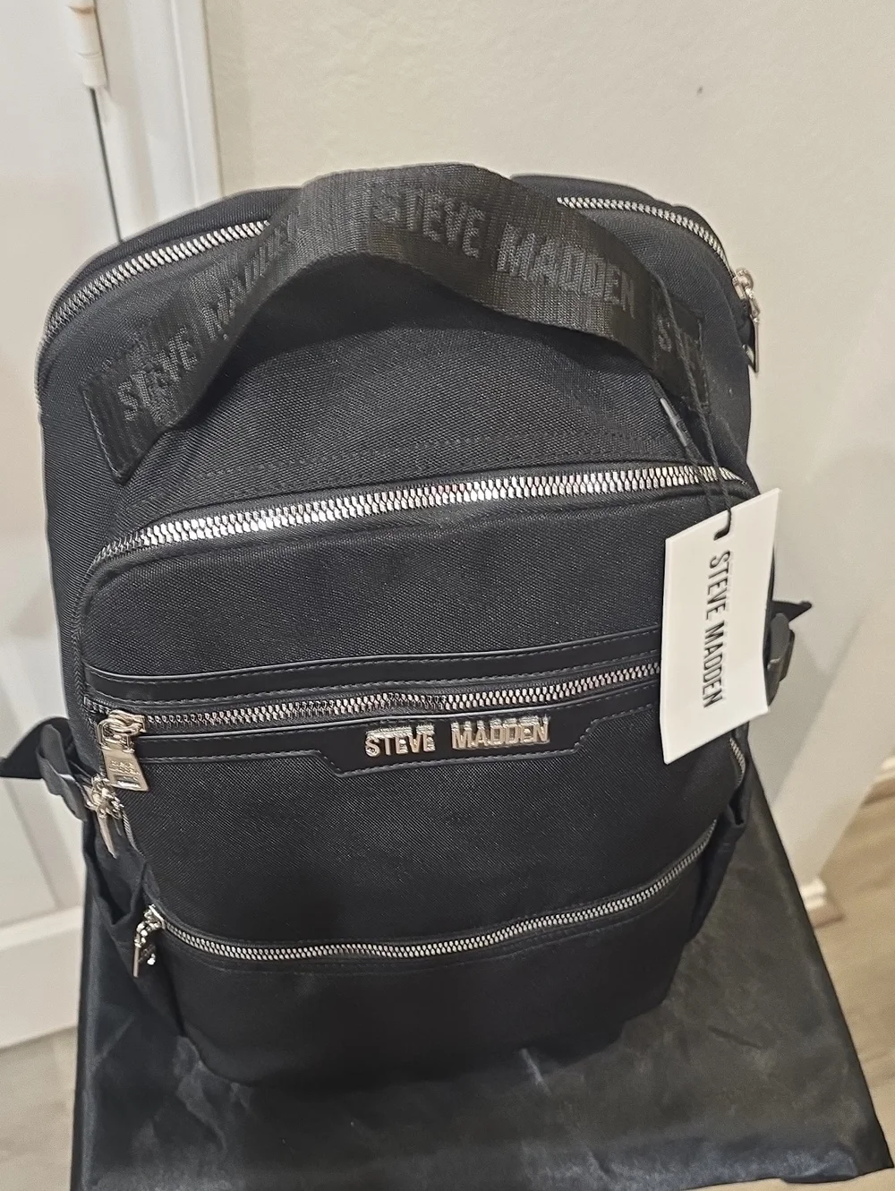 Steve Madden BHarlan Utility Backpack- Black